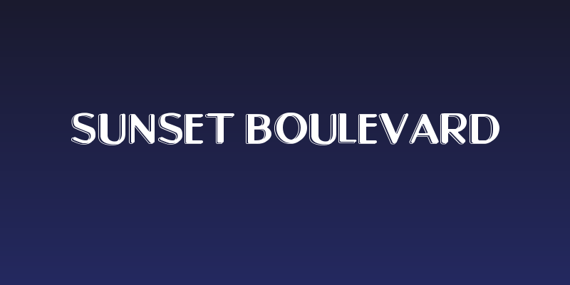 Sunset Boulevard Social Header