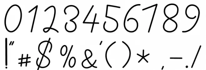 Sunset City Font OTHER CHARS