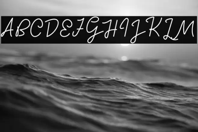 Sunset City Font examples