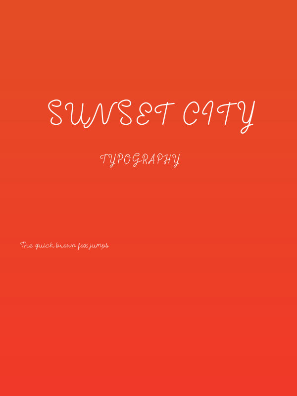 Sunset City Poster
