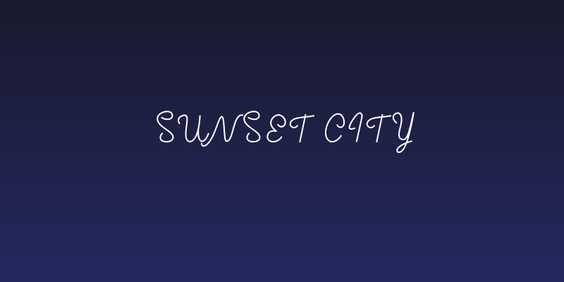 Sunset City Social Header