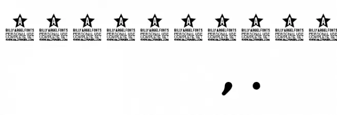 Sunset Clouds Personal Use Font OTHER CHARS