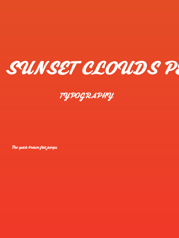 Sunset Clouds Personal Use Poster