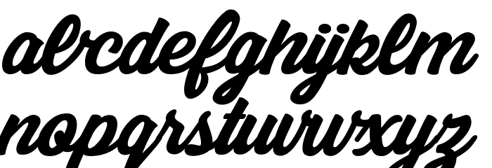 Sunset Clouds Personal Use Font LOWERCASE