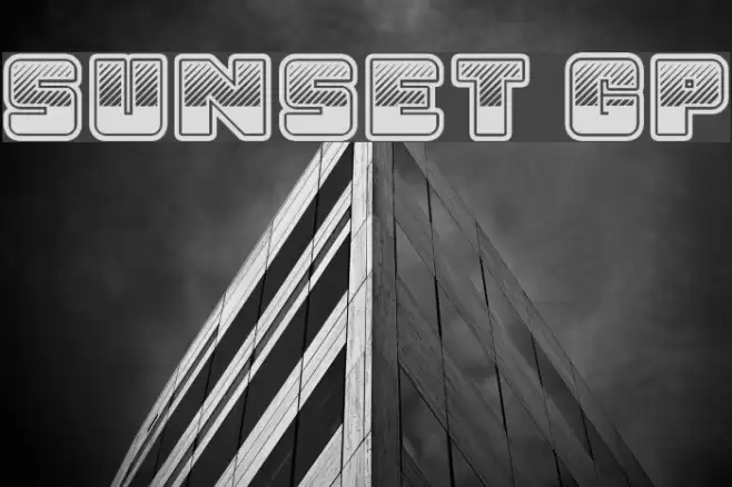 Sunset GP Font examples