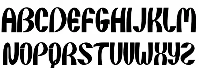 Sunset Holiday Polices MAJUSCULES