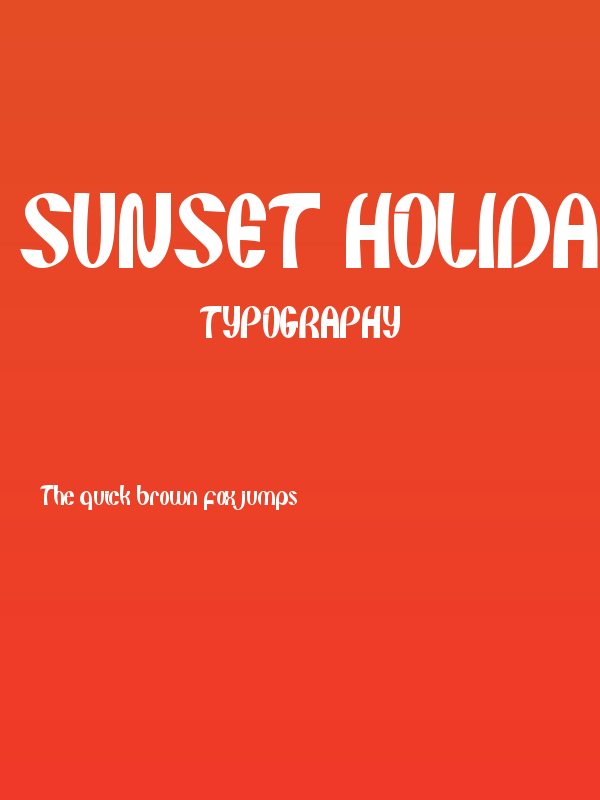 Sunset Holiday Poster