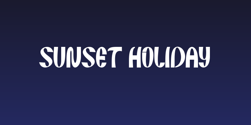 Sunset Holiday Social Header