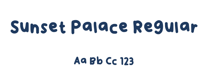 Sunset Palace Regular Font Preview