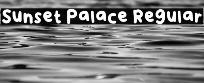 Sunset Palace Regular Font examples