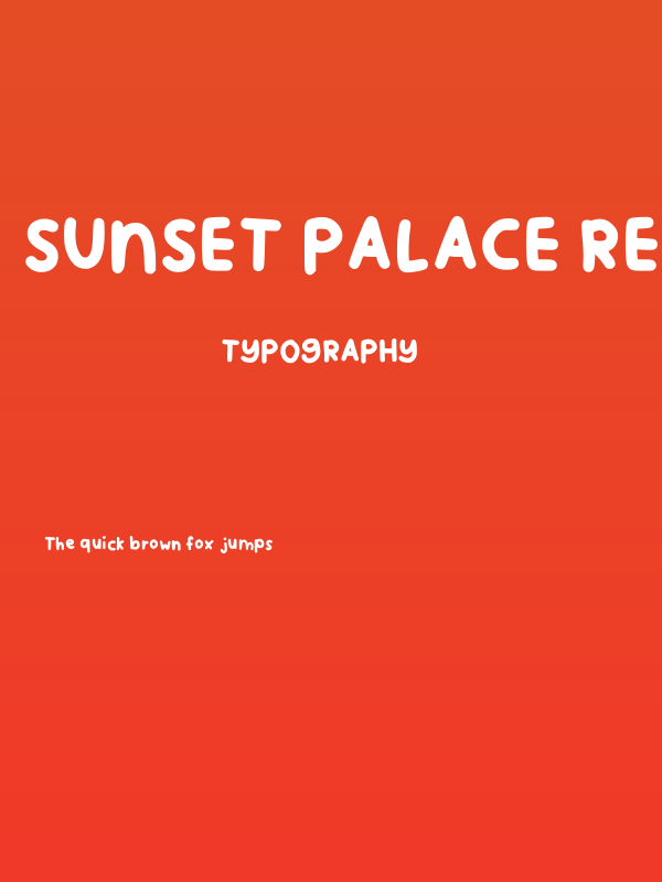 Sunset Palace Regular Poster