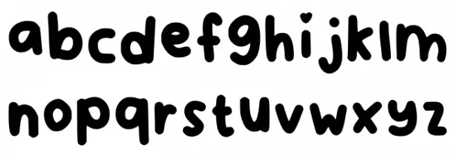 Sunset Palace Regular Font Litere mici