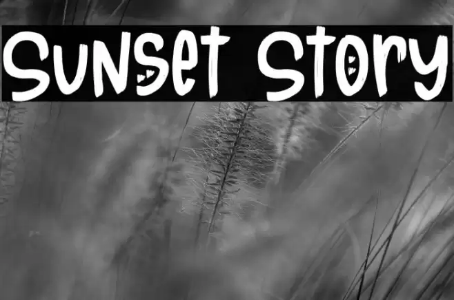 Sunset Story Font examples