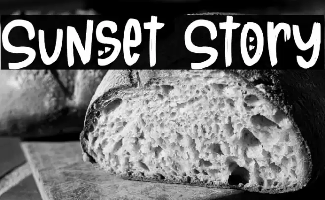 Sunset Story Font examples