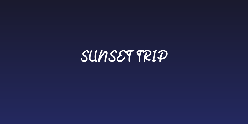 Sunset Trip Social Header
