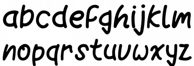 Sunset Trip Font LOWERCASE