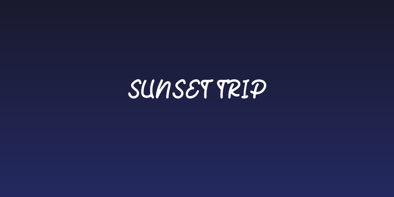 Sunset Trip Social Header