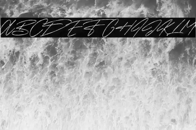 Sunset Trips Signature Free Font examples