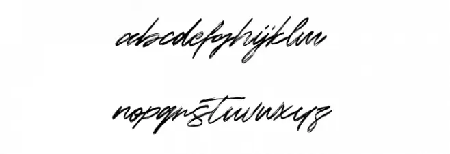 Sunset Trips Signature Free 字体 小写