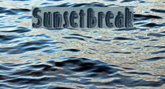 SunsetBreak Font examples