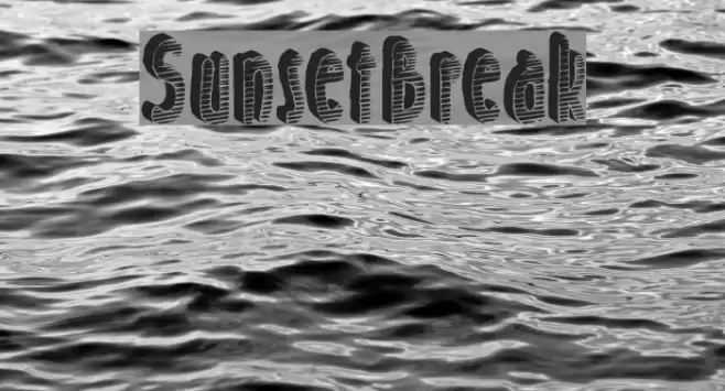 SunsetBreak Fonte examples