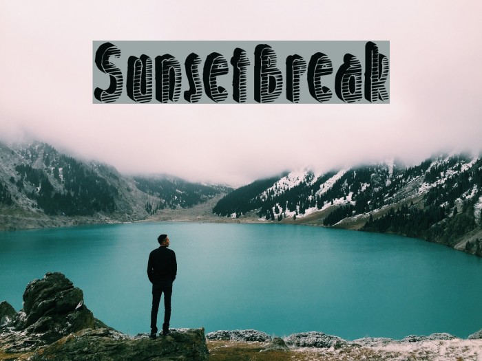 SunsetBreak Font examples