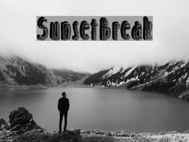SunsetBreak Fonte examples