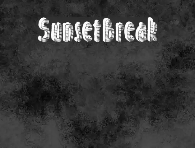 SunsetBreak Fonte examples