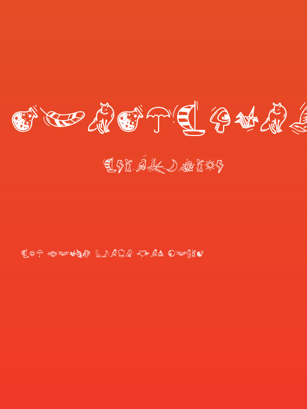 SunsetDingbats Poster