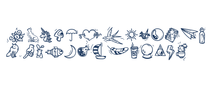 SunsetDingbats Lowercase