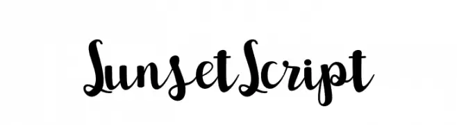 SunsetScript  Скачать бесплатные шрифты