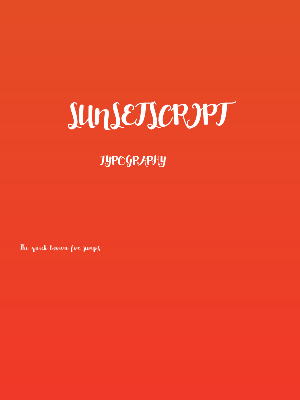 SunsetScript Poster