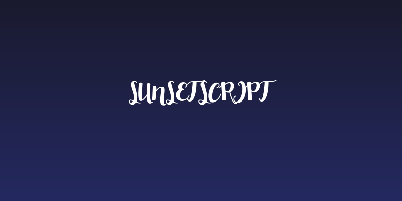 SunsetScript Social Header