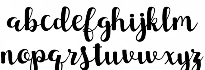 SunsetScript Шрифта строчной