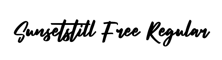 Sunsetstill Free Regular  Frei Schriftart Herunterladen