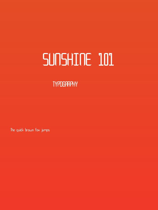 Sunshine 101 Poster