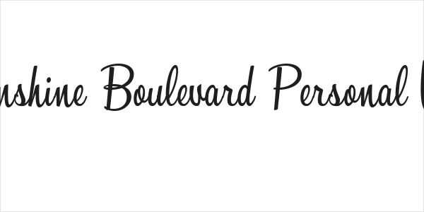 Sunshine Boulevard Personal Use Logo