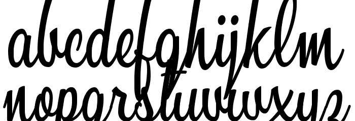 Sunshine Boulevard Personal Use Font LOWERCASE