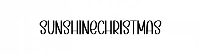 Sunshine Christmas تنزيل الخطوط