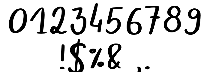 Sunshine Demo Regular Font OTHER CHARS