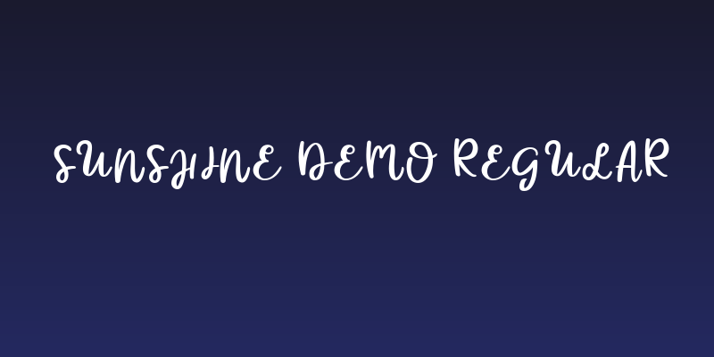 Sunshine Demo Regular Social Header