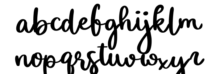 Sunshine Demo Regular Font LOWERCASE
