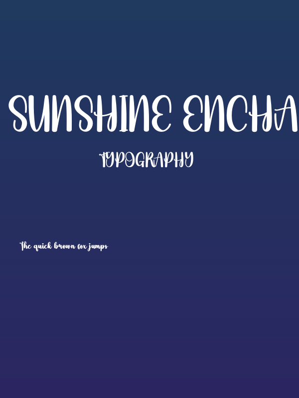 Sunshine Enchant Poster