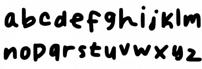Sunshine Folk Regular Font LOWERCASE
