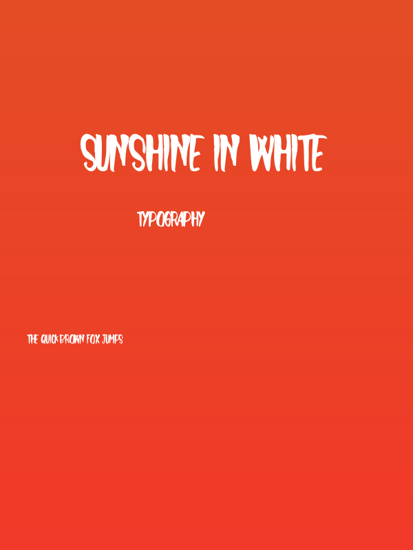 Sunshine In White Poster
