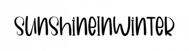 Sunshine In Winter  Fuentes Gratis Descargar