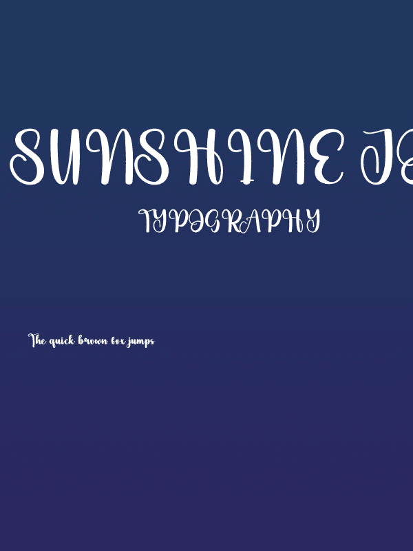 Sunshine Journey Poster