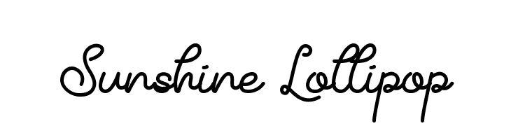 Sunshine Lollipop फ़ॉन्ट