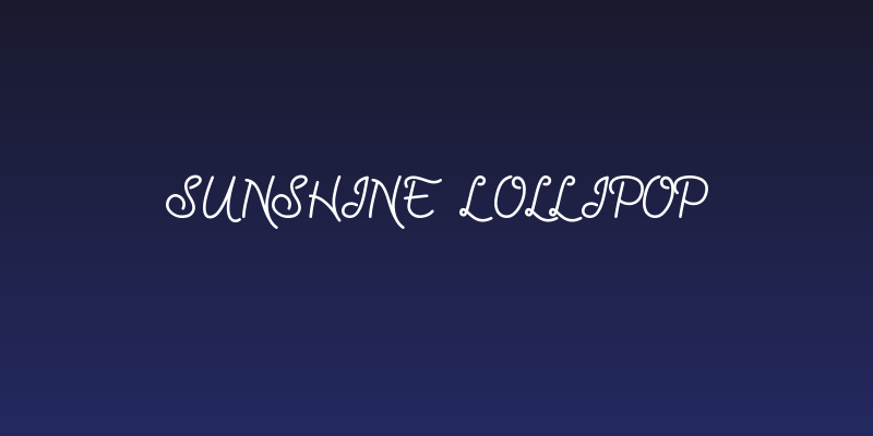 Sunshine Lollipop Social Header