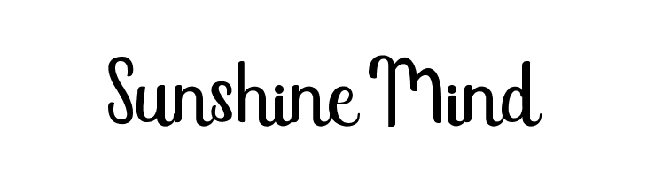Sunshine Mind  नि: शुल्क फ़ॉन्ट्स डाउनलोड